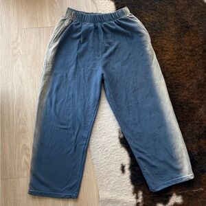 BLUE AND CREAM OMBRE DRAWSTRING SWEATPANTS